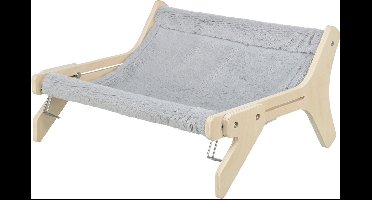 Trixie - Hangmat - Hout Onbehandeld - Grijs - 47X24X38 cm