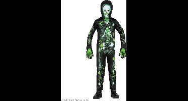 Vergiftigd En Misselijk Skelet Kind Kostuum