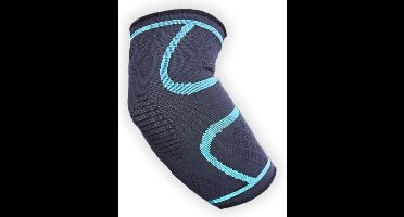 New Age Devi - Elleboogbrace - Ondersteuning voor de elleboog - Bescherming voor de elleboog - Blauwe elleboog sleeve voor tennis en meer