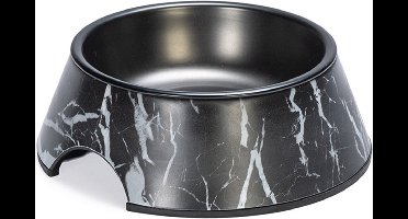 Designed by Lotte Eetbak Meis - Hondenvoerbak - Melamine - Zwart - 14 cm - 160 ml