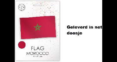 3x Vlag Marokko 90cm x 150cm - vlag verpakt in luxe verpakking - Landen festival thema feest fun verjaardag