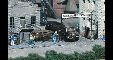 Faller - Ijzeren hek met toegangspoort, 1046 mm - modelbouwsets, hobbybouwspeelgoed voor kinderen, modelverf en accessoires