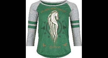 The Lord Of The Rings Rohan Dames Shirt met lange mouwen - groen/grijs - XL