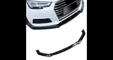 Spoiler Splitter Voor Audi A4 B9 8W 2015 t/m 2019 glans Zwart