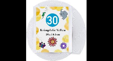 30 Stuks Krimpfolie Vellen - Transparant Dubbelzijdig - Vel 20 x 14.5 cm - 0.3mm - Krimpie Dinkie Dimpie Knutselen Pakket voor Jongens & Meisjes - Krimp Folie voor Sieraden, Oorbellen, Sleutelhangers Maken - Knutselpakket Set