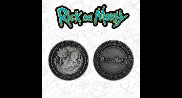 FaNaTtik Rick and Morty - Collectable Coin Limited Edition Verzamelobject - Zilverkleurig