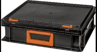 Alutec 139210110188 Kunststofbox Magnus PC 10 (b x h x d) 400 x 133 x 300 mm Zwart, Oranje 1 stuk(s)