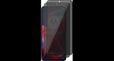 Privacy Screenprotector geschikt voor Motorola Moto G24 - 2x Volledig Dekkend Glas Screen Protector