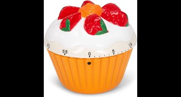 Patisse kookwekker cupcake - kleurrijke keukenwekker timer multicolor.