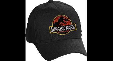 Jurassic Park Patch Flexfit Baseball Cap Black-L/XL