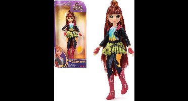 Unicorn Academy - Valentina pop van 24 cm met highlights in het haar - 5 modeaccessoires - Eenhoornspeelgoed