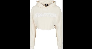 Starter Black Label - Logo palewhite Crop Hoodie - L - Wit