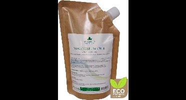 Magnesium - Olie - 400ml - Regenesis Magnesium - (31%) magnesiumchloride - In handige navul stazak met schenktuit voor magnesium spray fles - Magnesium olie Voeten - Natuurzuiver, Snel Opneembaar, Ondersteunt Spieren & Zenuwstelsel