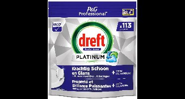 Dreft P&G Professional Vaatwastabletten platinum regular 113 tabletten