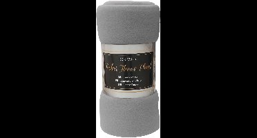 Dutch House Grijze Fleece deken Plaid 130 x 170 CM Deken Voor Op De Bank