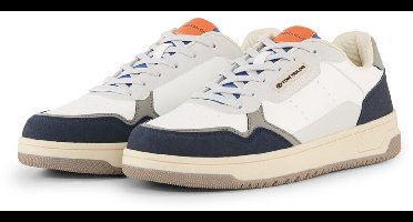 Tom Tailor - Sneakers met colourblocking - Maat 45 - white-navy