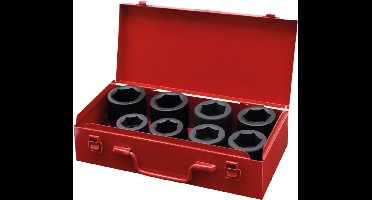 KS Tools - Zestaw Nasadek - 8 Sztuk - 27-38 mm - Chroom-Molybdeenstaal