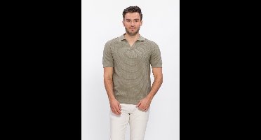 Dstrezzed Kostas Polo Polo's & T-shirts Heren - Polo shirt - Khaki - Maat XXL
