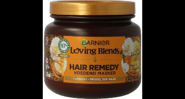 Garnier Loving Blends - Masker - Argan & Cameliaolie - Droog en Dof Haar - 340 ml