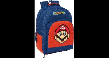 Schoolrugzak Super Mario Mamma mia Rood Marineblauw 32 x 42 x 15 cm