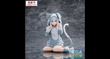 SEGA Re:Zero Starting Life in Another World Yumemirize PVC Statue Emilia Mofumofu Pack 11 cm Beeld