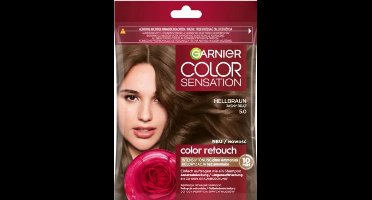 Garnier Color Sensation Color Retouch 50 Lichtbruin – Directe Grijsdekking – Sneldrogende Haarverf Touch-Up