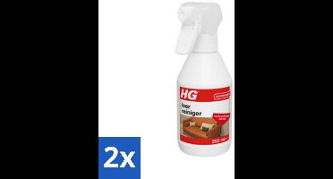 2 x HG Leerreiniger 300 ml - Leerreiniger - Leeronderhoud - Leerverzorging - Leer Beschermen - Leer Schoonmaken