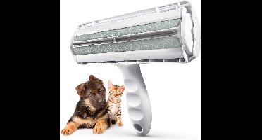 Dierenontharingsborstel - Dierenhaarroller - Hulpmiddel voor het verwijderen van huisdieren - Herbruikbaar - Gemakkelijk schoon te maken - Geschikt voor banken en auto's - Wit