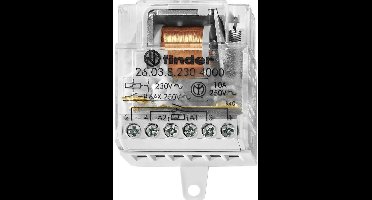 Finder 26.03.8.012.4000 Stroomstootschakelaar Inbouw 1x NO, 1x NC 12 V/AC 10 2500 VA 1 stuk(s)