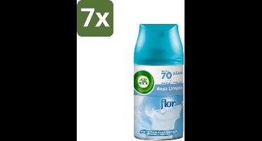 7 x Air Wick - Luchtverfrisser Navulling - Bloem & Fris - Automatische Spray - 250 ml - Luchtverfrisser - Bloemige Geur - Automatische Geurverspreiding - Geurneutralisatie - 24/7 Geurstop