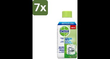 7 x Dettol - Wasmachine Reiniger - Eenmalig Gebruik - 250 ml - Wasmachine Reiniger - Wasmachine Reinigen - Wasmachine Hygiëne - Wasmachine Reiniging - Wasmachine Geur