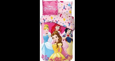 Disney Princess dekbedovertrek 140x200cm, 65x65 cm