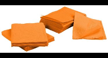 Dental Towels / Patiënten servetten 3 laags 125 stuks Oranje