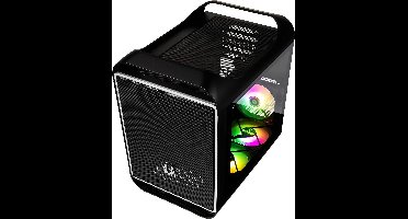 Compacte Gaming PC Behuizing mATX en Mini ITX met 3 ARGB Ventilatoren Zwart