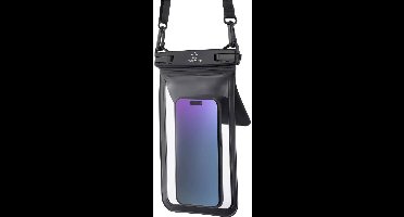 Renkforce Wasserdichte Smartphone Hülle Outdoor telefoonhoes Universeel Universal Black, Transparant Waterdicht, Stofdi