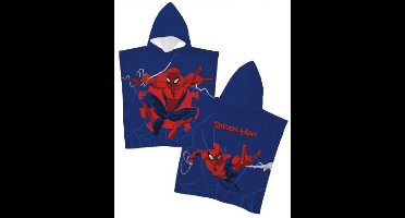 Spiderman Poncho 55x110 Polyester Duurzaam Peuter badponcho