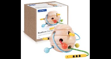 Guidecraft bijenkorf educatief spel veter rijgen multicolor karton.