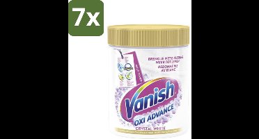 Vanish Oxi Advance - Kristalwit - Vlekkenverwijderaar Poeder - Witte Was - 840 Gram - Bulkverpakking - 7 stuks