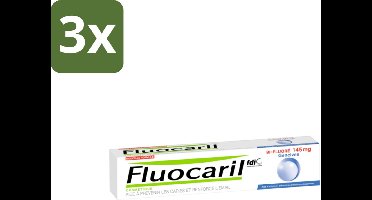 Fluocaril - Tandpasta - Met Fluoride - 75 ml - Bulkverpakking - 3 stuks