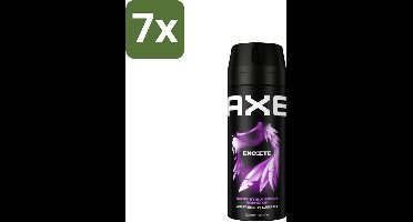 7 x Axe Deodorant Bodyspray Excite 150 ml - Deodorant - Lichaamsgeur - Frisheid - Kokosnoot - Zwarte Peper