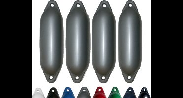 Set van 4 met Majoni Star 15 stootwillen - zilver, 45 x 12 cm