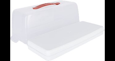 Set van 3 Curver cakeboxen - wit rechthoek