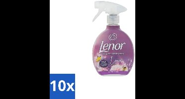 10 x Lenor – Crease Releaser Spray – Love Exotic Bloom – Kreukverwijderaar & Textielverfrisser – 500 ml - Kreukverwijderaar - Textielverfrisser - Stofverzachter - Strijkijzer Vervanger - Kledingverzorging