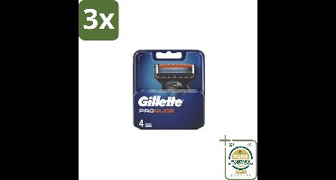 3 x Gillette - Fusion5 ProGlide – Scheermesjes – Navulmesjes – 4 Mesjes - Grootverpakking - Scheermesjes - Scheren - Scheren Mesjes - Scheren Voor Mannen - Scheren Voor Gezicht