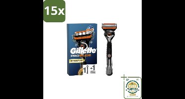 15 x Gillette - ProGlide Power – Scheersysteem – Elektrisch - Grootverpakking - Scheermes - Scheermesje - Scheren - Scheren Voor Mannen - Scheren Voor Gevoelige Huid