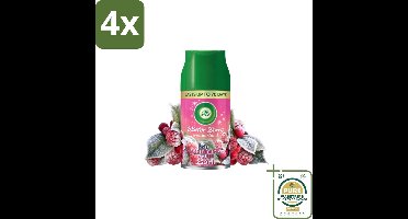 Air Wick Freshmatic – Automatische Luchtverfrisser Navulling – Winter Berry Wonderland - 250 ml - Voordeelverpakking - 4 stuks - Bessen geur - Geur neutraliseren