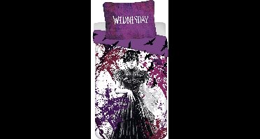 Wednesday Dekbedovertrek - Raven - 140 x 200 cm (70 x 90 cm) - polyester