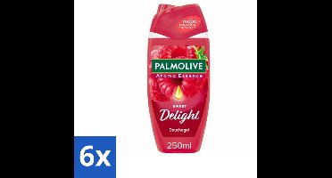 6 x Palmolive – Douchegel – Sweet Delight – 250 ml - Douchegel - Fruitige Geur - Reiniging - Verzorging - Huidverzorging