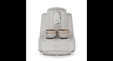 Arzum OKKA Elite Turks Koffiezetapparaat OK0040-2600 | Wit/Chroom - 2 kopjes - Aanpasbare temperatuur - Volautomatisch - 710W