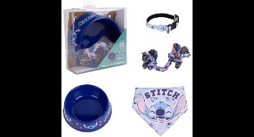Geschenkenset Stitch Blauw Multi-compositie Hond 4 Onderdelen